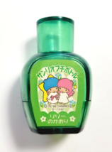 Little Twin Stars Eraser with Case Old SANRIO Petit Bottle Logo1998 Green - $22.10