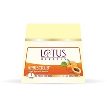 Lotus Herbals Apriscrub Fresh Apricot Exfoliating 300 GM Face Skin Body ... - $24.73
