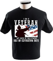 Im A Veteran My Oath Enlistment Has No Expiration Date T Shirt Usa Army Navy Mar - £13.54 GBP+