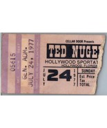 Ted Nugent Concert Ticket Stub July 24 1977 Hollywood Florida - £27.45 GBP