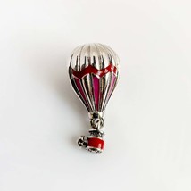 Authentic Pandora Charms 925 Sterling Silver ALE Beaded Ballon Pink Enamel Dangl - £22.44 GBP