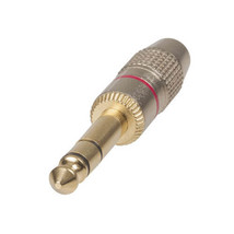 Pro Stereo Plug 6.5mm (Gold) - Red - £13.77 GBP