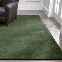 Area Rugs 9&#39; x 12&#39; Baxter Bronze Green Hand Tufted CRATE &amp; BARREL Woolen Carpet - $899.00