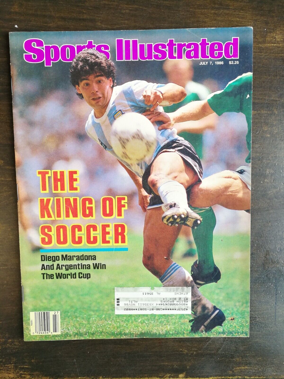 Sports Illustrated July 7, 1986 Diego Maradona Argentina World Cup Champion 324E - £15.52 GBP