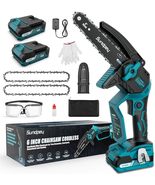 Sundpey Mini Cordless Chainsaw - 6 Inch Handheld Electric Chainsaw Recha... - $44.99