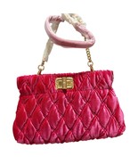 Lilly Pulitzer Pink Grenadine Quilted Clutch With Gold Turnlock Closure ... - $887.42 MXN