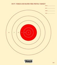 B-3 NRA - Red bull&#39;s eye - 50 Ft Timed &amp; Rapid Fire Pistol Target (50) T... - $515.26 MXN