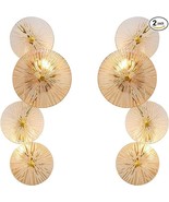 HOSSEE Bedroom Sconces Set of 2, Gold Wall Sconce - $2,352.09 MXN