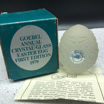 1979 Goebel Glass Crystal Annual Easter Egg Figurine Limited Edition D5980 Box - £23.26 GBP