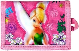 Tinkerbell Trifold Wallet Pink Coin Purse - $12.19