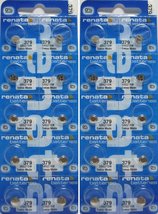 Renata 379 SR521SW Batteries - 1.55V Silver Oxide 379 Watch Battery (20 Count) - £8.51 GBP