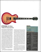 Epiphone Les Paul Tribute Plus Outfit guitar article w/ specs 8 x 11 print - £3.37 GBP