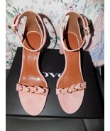 *COACH* G2058 Peony (Pink) Suede Sandal Heel (Size 10) *NEW w/Box* (MFSR... - £116.98 GBP