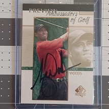 Tiger Woods Signed 2001 UD Card Ambassadors of Golf SP Authentic COA - $233.55