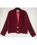 Painted Pony Jacket Womens Large Red Star Print 90s Retro Vintage USA Bl... - £78.88 GBP