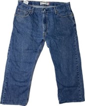 Levi 505 36 X 25  Custom Hemmed Straight Fit Denim Jeans Men&#39;s - £17.73 GBP