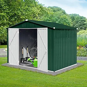 ,Outdoor Storage Shed, Metal Garden Tool Shed, Outside Sheds &amp; Outdoor S... - $676.99