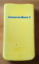 Calculated Industries Construction Master 5 Model 4050 Calculator, Works... - £15.89 GBP