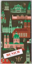 Munich Germany Travel Brochure Map English Edition 1954 - £5.49 GBP