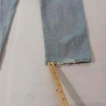 Carhartt Men’s Faded Blue Denim Distressed Jeans Measured Size 37×30 image 6