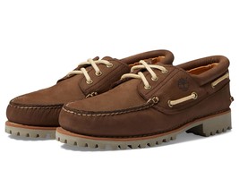Timberland Men&#39;s Authentics 3 Eye Classic Lug Sneaker, Dark Brown Nubuck, 8 - £136.85 GBP