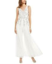 Adrianna Papell Sequined Georgette Wide-Leg Jumpsuit, Size 18 - £124.01 GBP