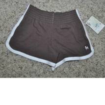 Girls Shorts SO Brown White French Terry Elastic Waist-size 7/8 - £5.45 GBP