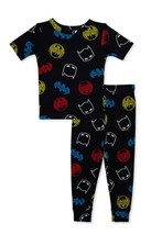 Batman Pajamas 2-Piece Snug-Fit Short Sleeve Pajamas Black Size 2T NEW - £14.23 GBP