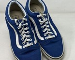 Vans Off The Wall Blue Canvas Lace Up Low Top Men Shoe Size 10 721278 Sk... - $29.65