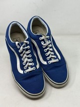 Vans Off The Wall Blue Canvas Lace Up Low Top Men Shoe Size 10 721278 Sk... - £23.63 GBP