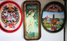 Set Of 3 Coca-Cola Coke Metal Serving Trays #3 - $49.45