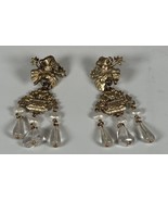 Stephen Dweck Sterling Silver Clip On Dangle Chandelier Style Earrings V... - $2,290.79 MXN