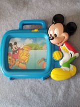 Vintage Disney Arco Mickey Mouse Musical Wind Up Scroll TV Toy Working - £11.86 GBP