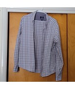 George XL (46-48) Classic Fit - Blue/Grey Mens Button Up Shirt - $8.91