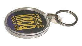Vintage KROQ 106.7 FM World Famous Radio Station Promo Keychain Los Angeles image 2