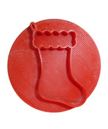 Christmas Stocking Cookie Stamp Embosser Made In USA PR5559 - $5.43 CAD