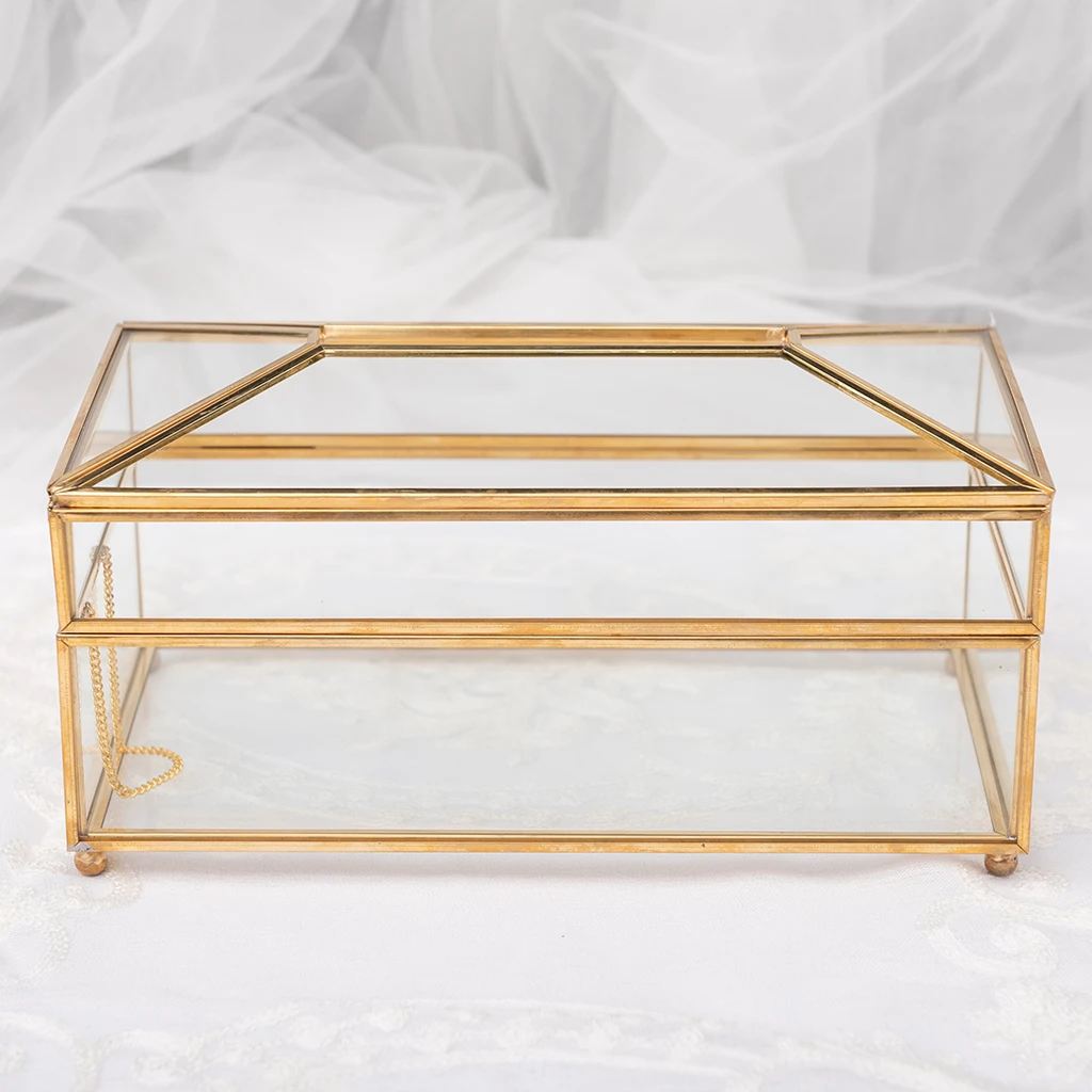 Nordic Tissue Box Geometric Transparent GlB Home Desk Coffee Table Decorations f - £63.09 GBP