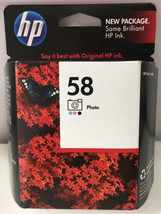 HP 58 Photo Ink Cartridge C6658AN Genuine OEM Foil Pack Fast Free Ship - £7.18 GBP