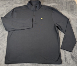 Jack Nicklaus Golf Men&#39;s Black 1/4 Zip Long Sleeve Bear Logo Pullover Sw... - $26.64