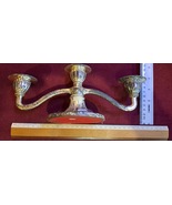 Candlesticks x3 Silver plating [JUD10156] - $1,427.73 MXN