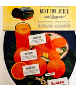 1947 Sunkist Oranges Advertisement California Navel Citrus Fruits Vintag... - €25,64 EUR