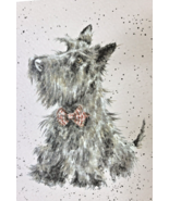 Scottie Scotch Terrier Print of Watercolor by Hannah Dale Matted 8 x 10 In - £11.73 GBP