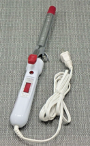 Vidal Sassoon 3/4 Inch Classic Chrome Curling Iron Model VS-141 White/Red - £9.37 GBP