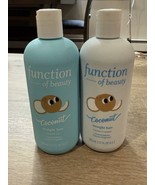 BUNDLE Function of Beauty STRAIGHT Hair COCONUT Shampoo &amp; Conditioner 11... - $23.75