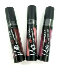 3X  L.A. Girls Matte Flat Finish Pigment Lip Gloss in Rebel Fantasy Back Stage - £9.53 GBP