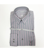 NWT Van Heusen Button Down Shirt Fitted Striped Long Sleeve Wrinkle Free... - $236.39 MXN