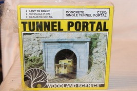 HO Scale Woodland Scenics Concrete Single Tunnel Portal #C1252 BNOS - $28.50