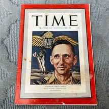 Time The Weekly News Magazine Tedder North Africa Vol XL No 19 November 9 1942 - £47.88 GBP