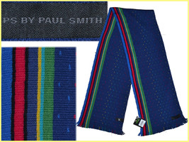 Paul Smith Scarf Man 100% Wool *Here With Discount* PS40 T0P - £81.41 GBP