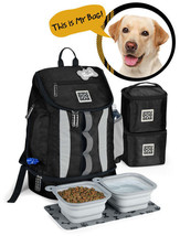 Ultimate Pet Travel Backpack: Drop Bottom Week Away Bag for Medium to Large Dogs - £97.42 GBP